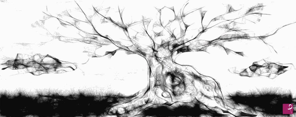 quadri in vendita online - Albero grosso