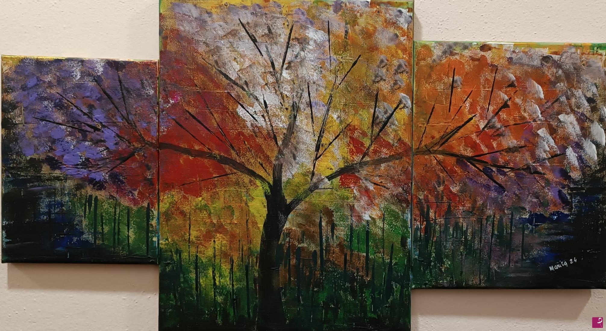 quadri in vendita online - Albero in autunno