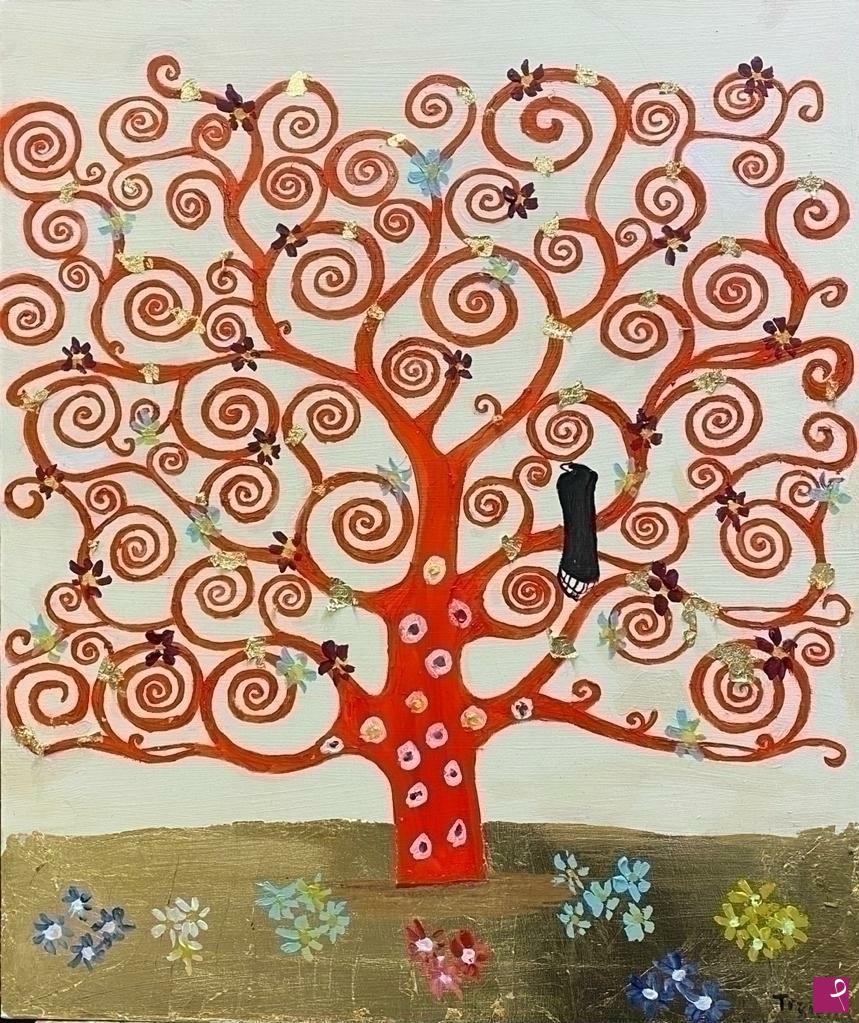 quadri in vendita online - Albero in fiore