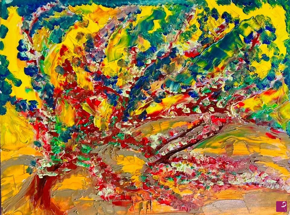 quadri in vendita online - Albero in fiore 