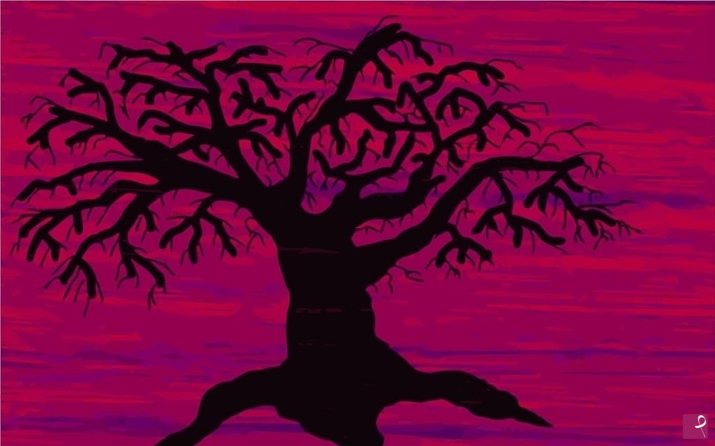 quadri in vendita online - Albero nero