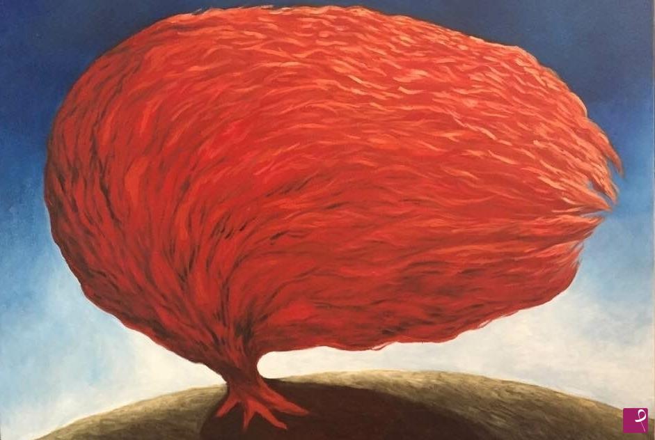 quadri in vendita online - Albero Rosso n.1