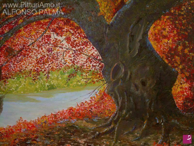 quadri in vendita online - Albero secolare