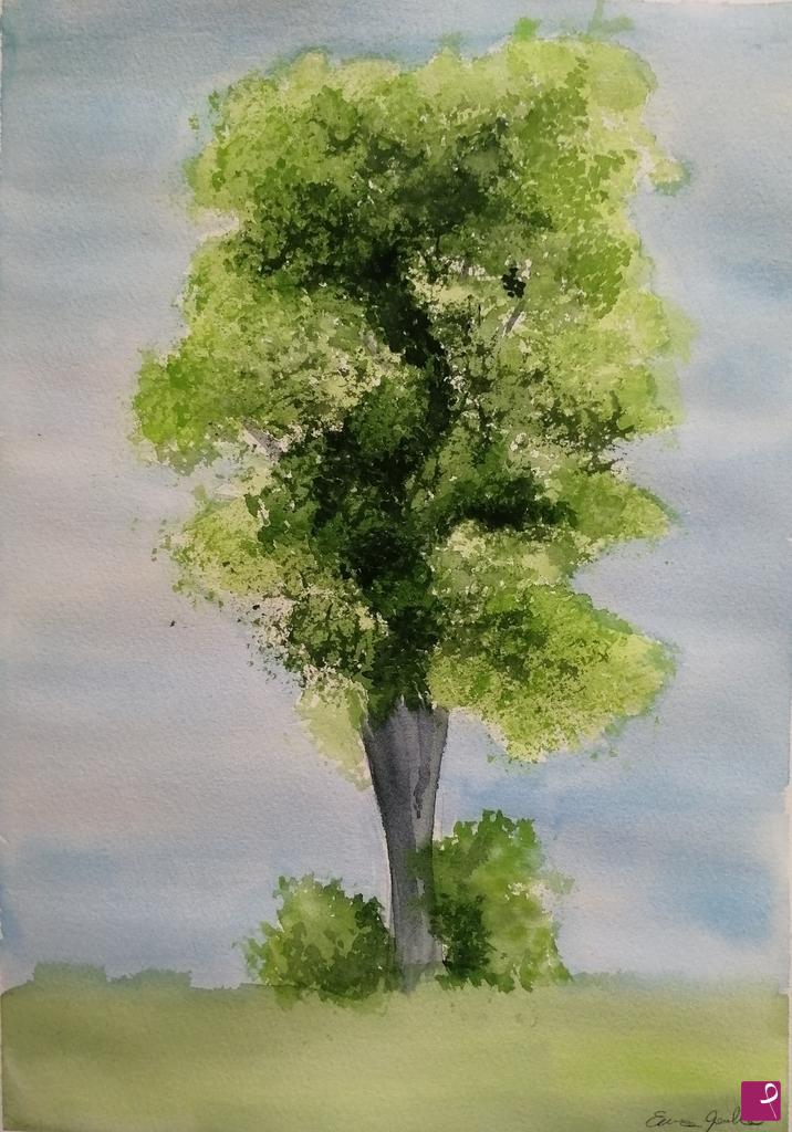 quadri in vendita online - Albero Solitario