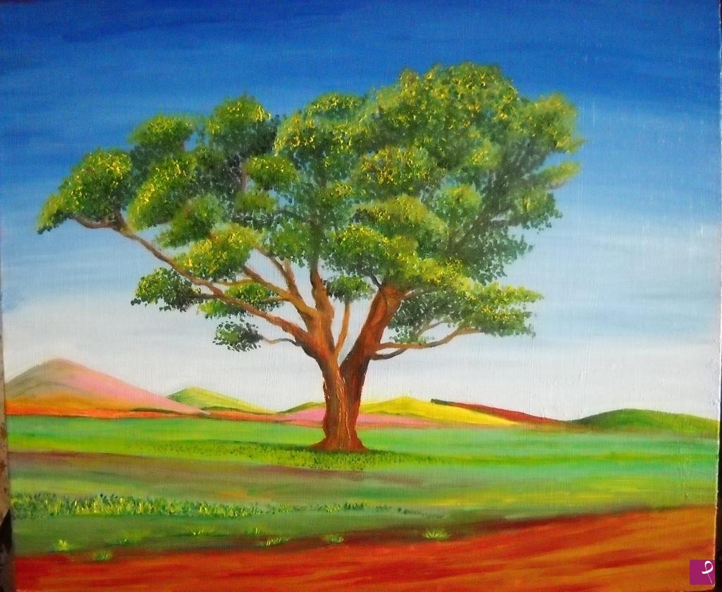 quadri in vendita online - albero solitario
