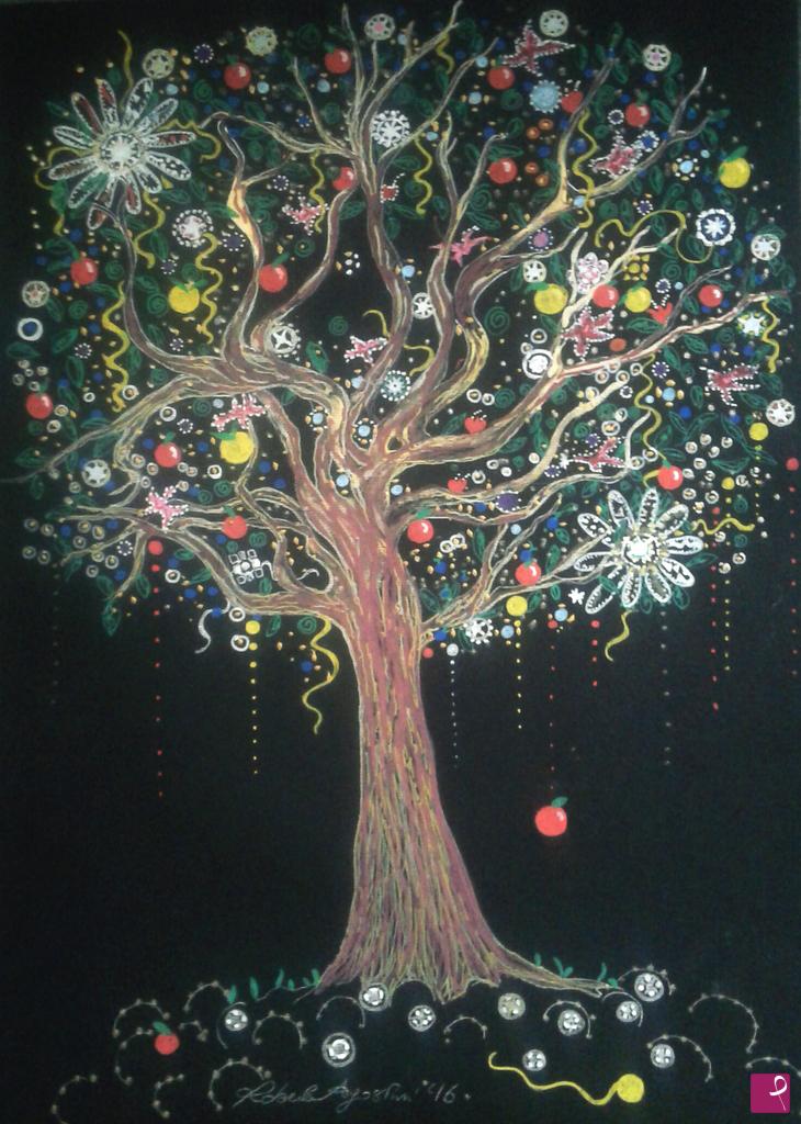 quadri in vendita online - ALBERO STELLATO