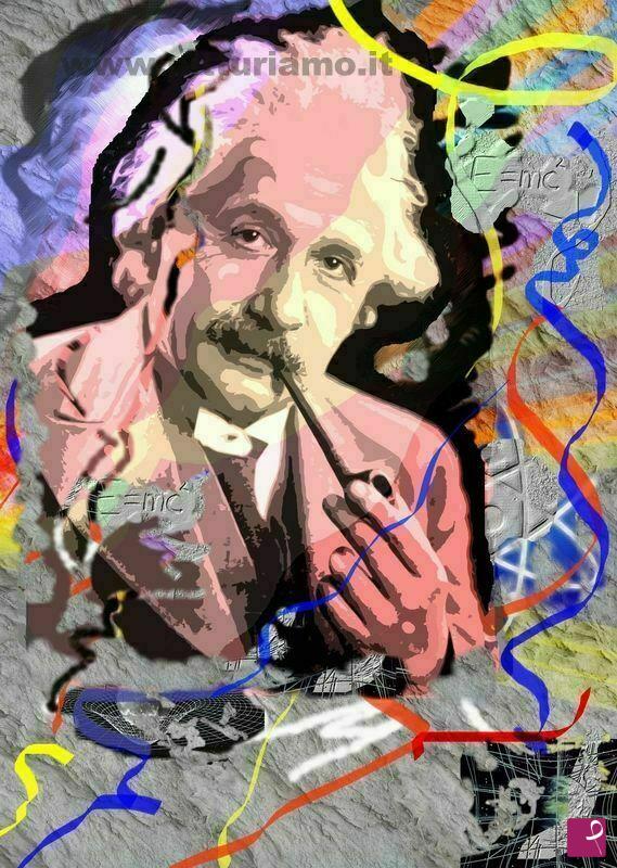 quadri in vendita online - Albert Einstein - painting
