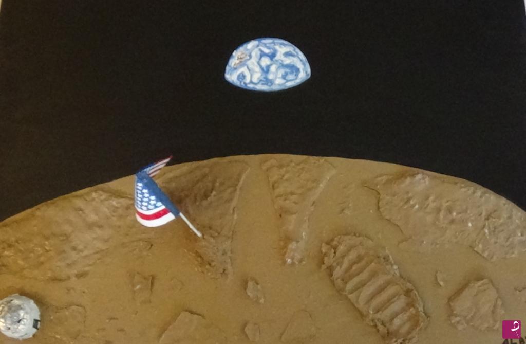 quadri in vendita online - ALBY MILANO - THE MAN ON THE MOON ...