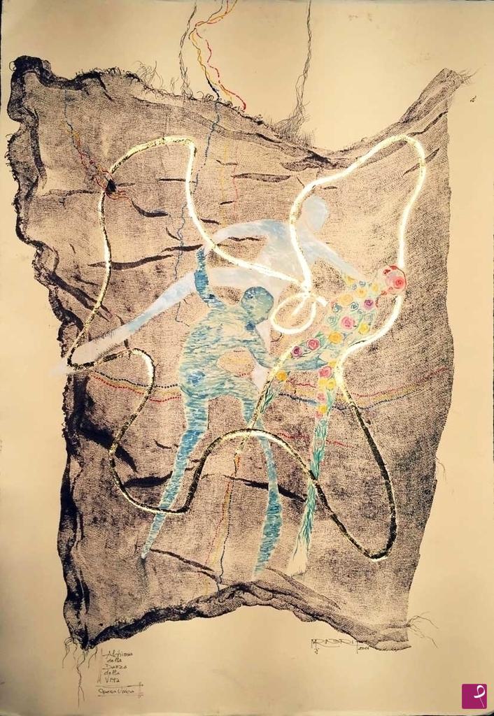 quadri in vendita online - ALCHIMIA E DANZA DELLA VITA.- ALCHEMY AND DANCE OF LIFE