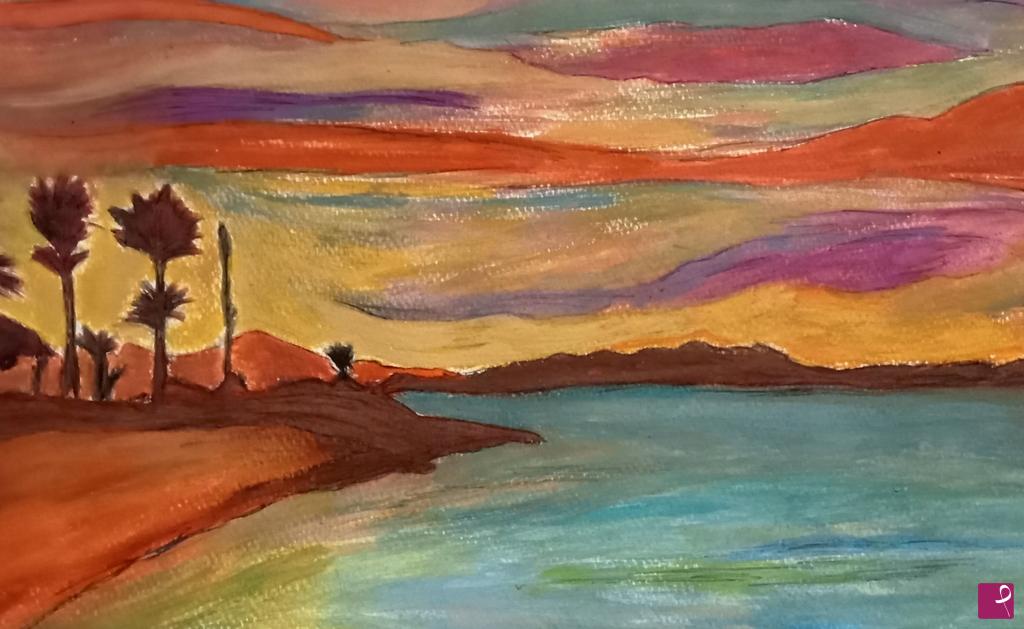 quadri in vendita online - "Alcudia Mallorca at sunset"