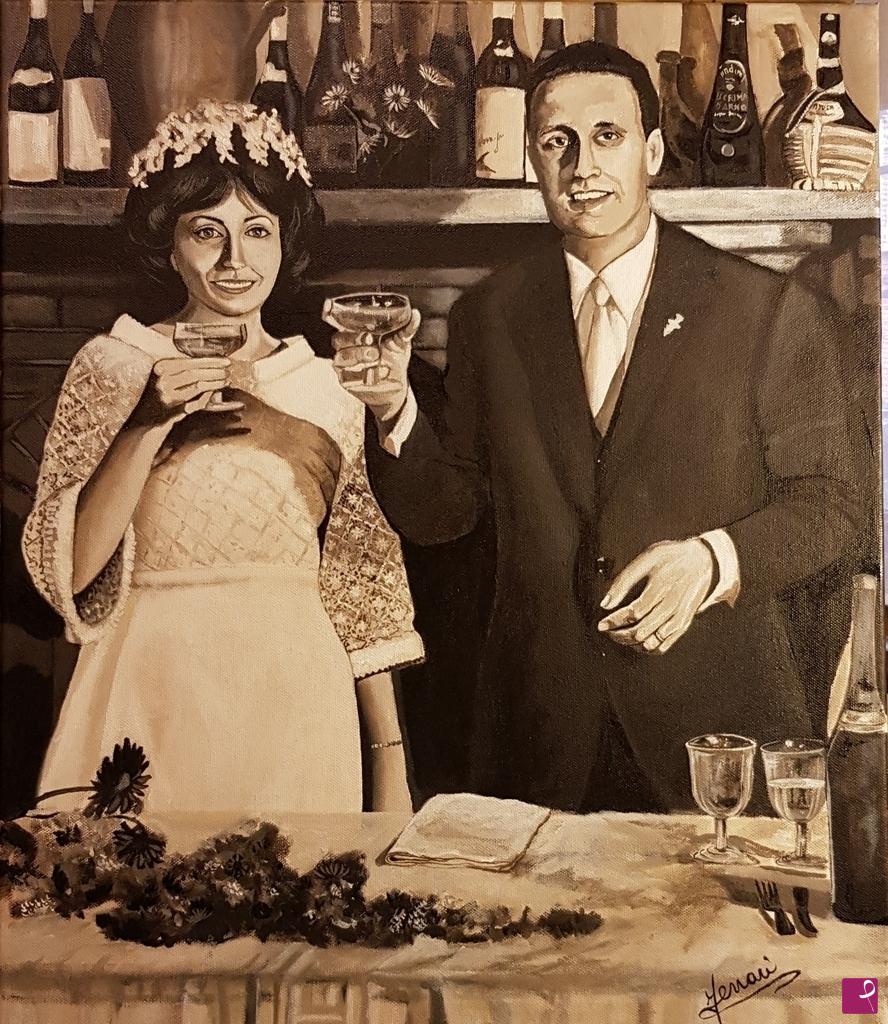 quadri in vendita online - Alessandro e Fernanda "ESEMPIO DI GRANDE AMORE"