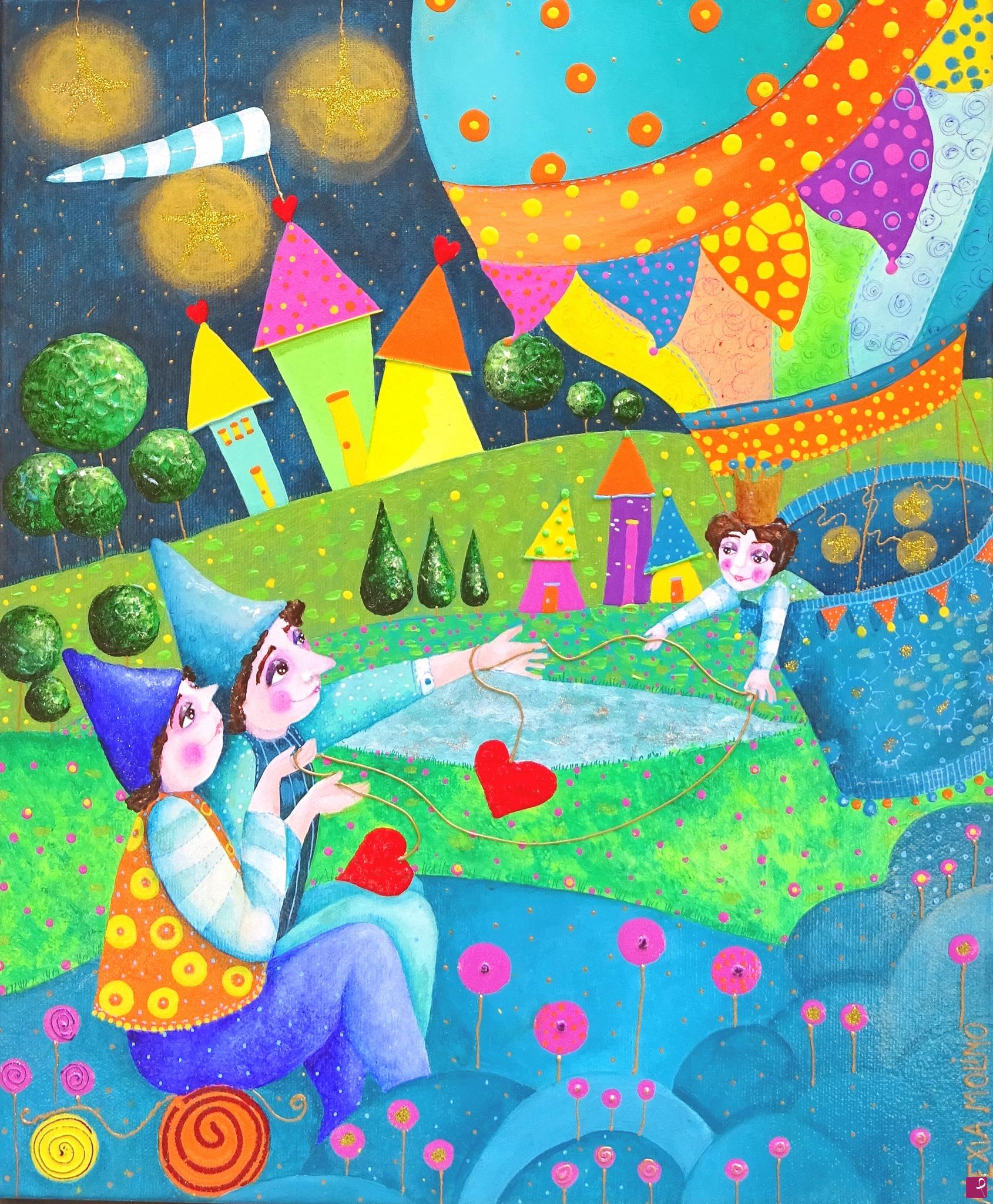 quadri in vendita online - Alexia Molino - Benvenuto (36x48 acrilico su tela)