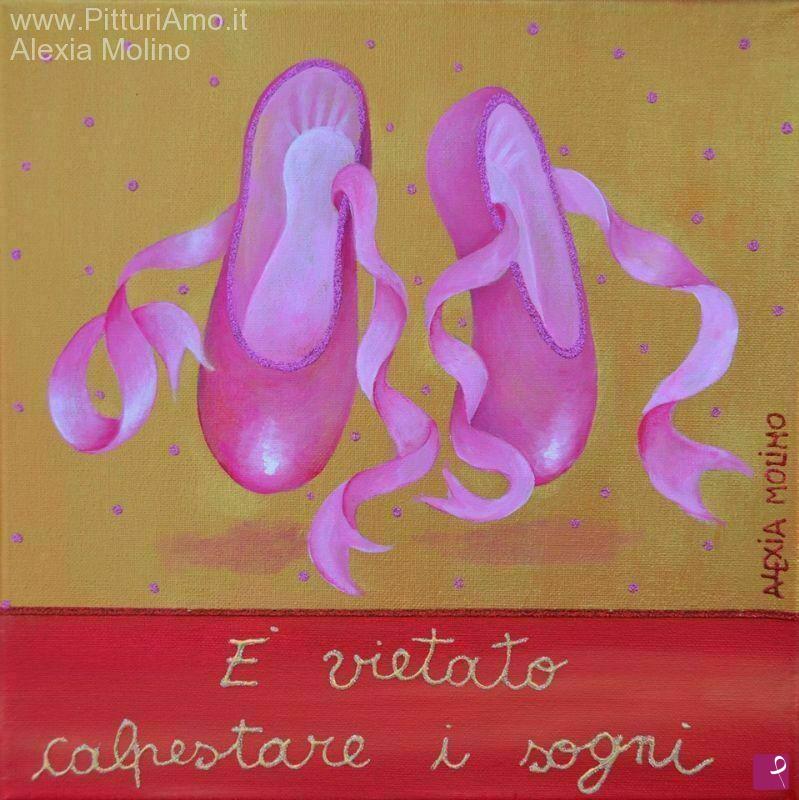 quadri in vendita online - Alexia Molino - E' vietato calpestare i sogni