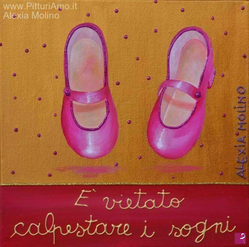quadri in vendita online - Alexia Molino - E' vietato calpestare i sogni