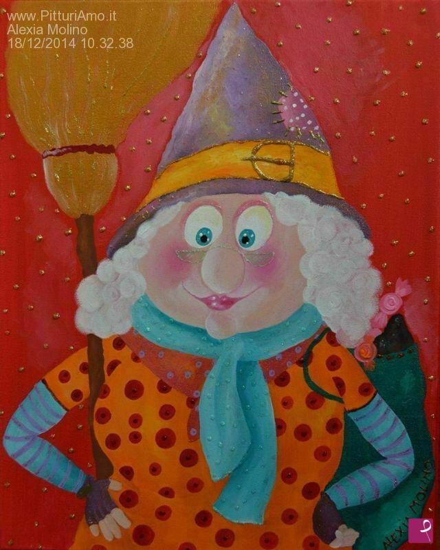 quadri in vendita online - Alexia Molino - La befana