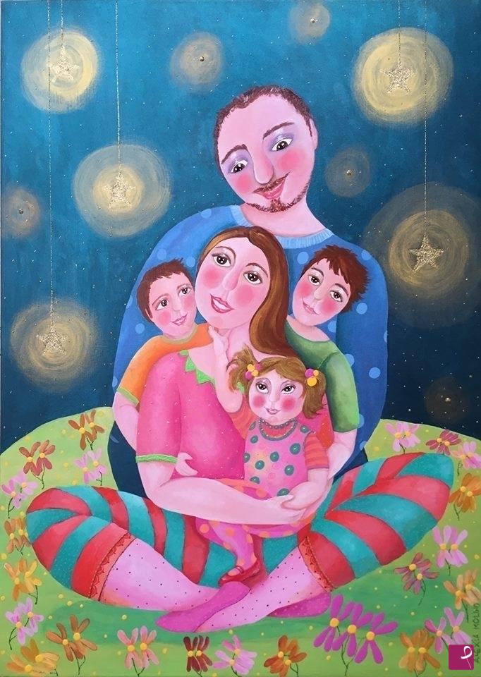 quadri in vendita online - Alexia Molino - La famiglia 
