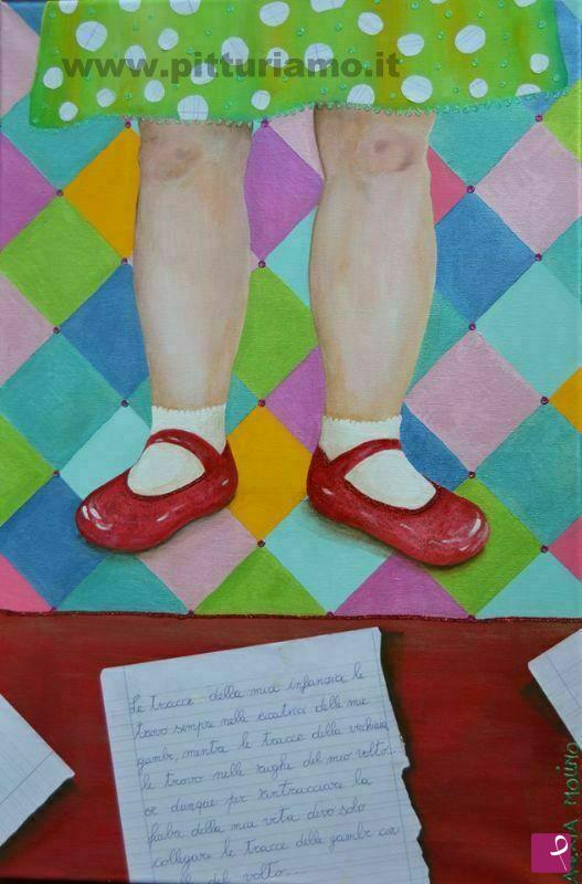 quadri in vendita online - Alexia Molino - Le tracce della mia infanzia