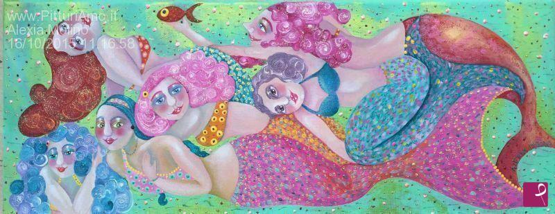 quadri in vendita online - Alexia Molino - Mermaids