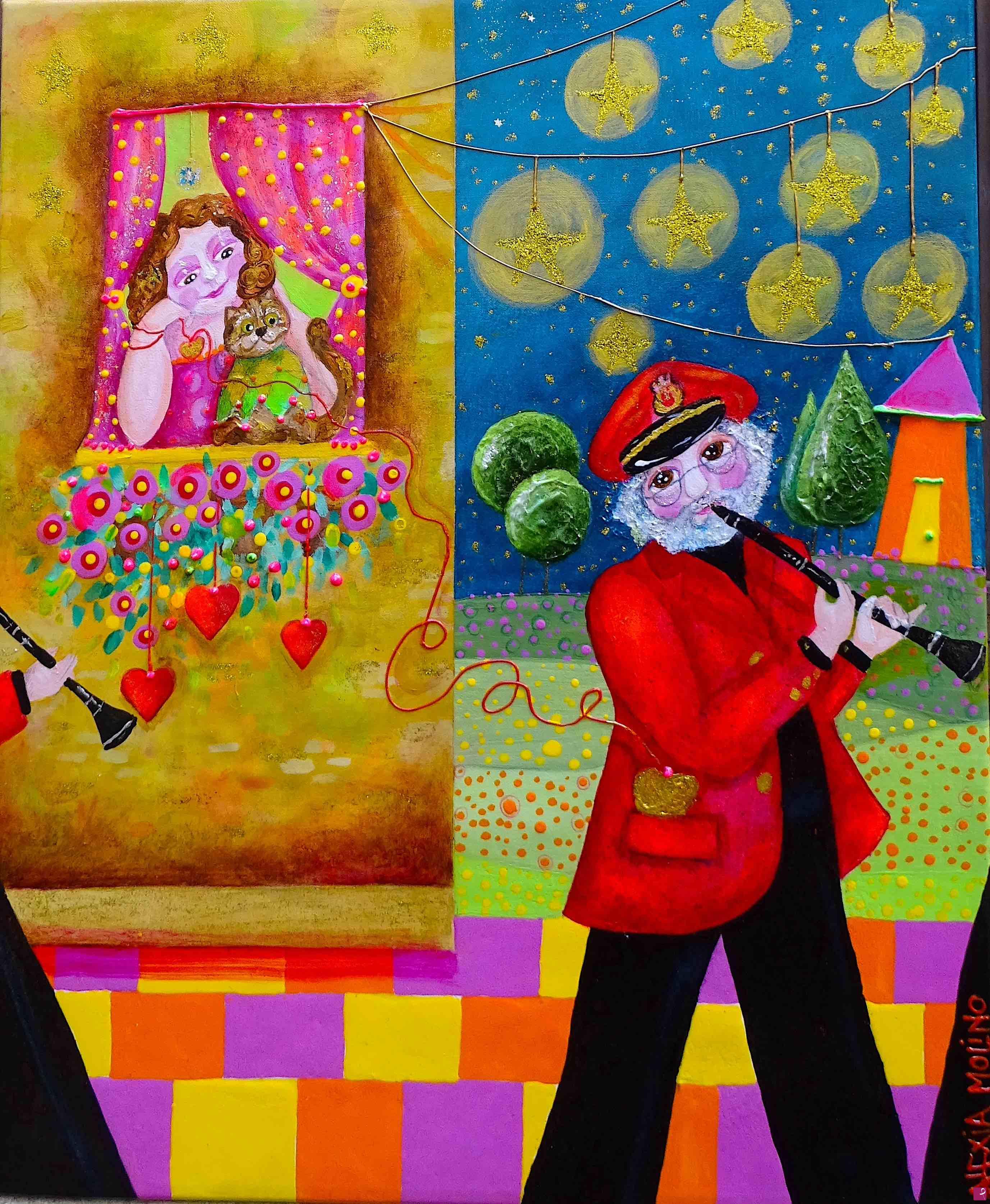 quadri in vendita online - Alexia Molino - Semplicemente Noi (47x36 acrilico su tela)