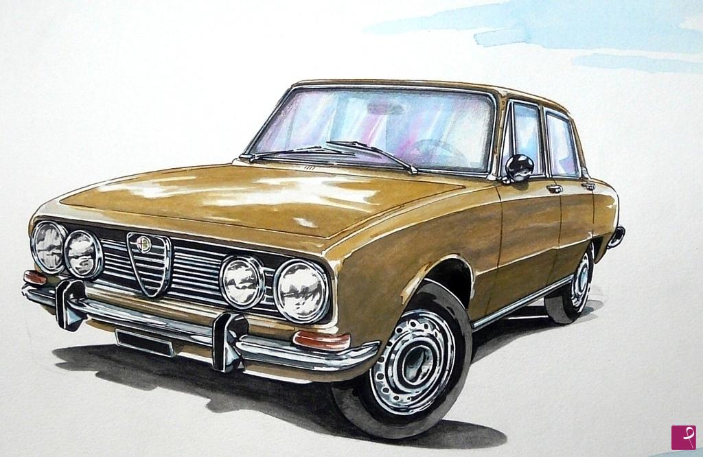 quadri in vendita online - ALFA ROMEO 1750 berlina  1968