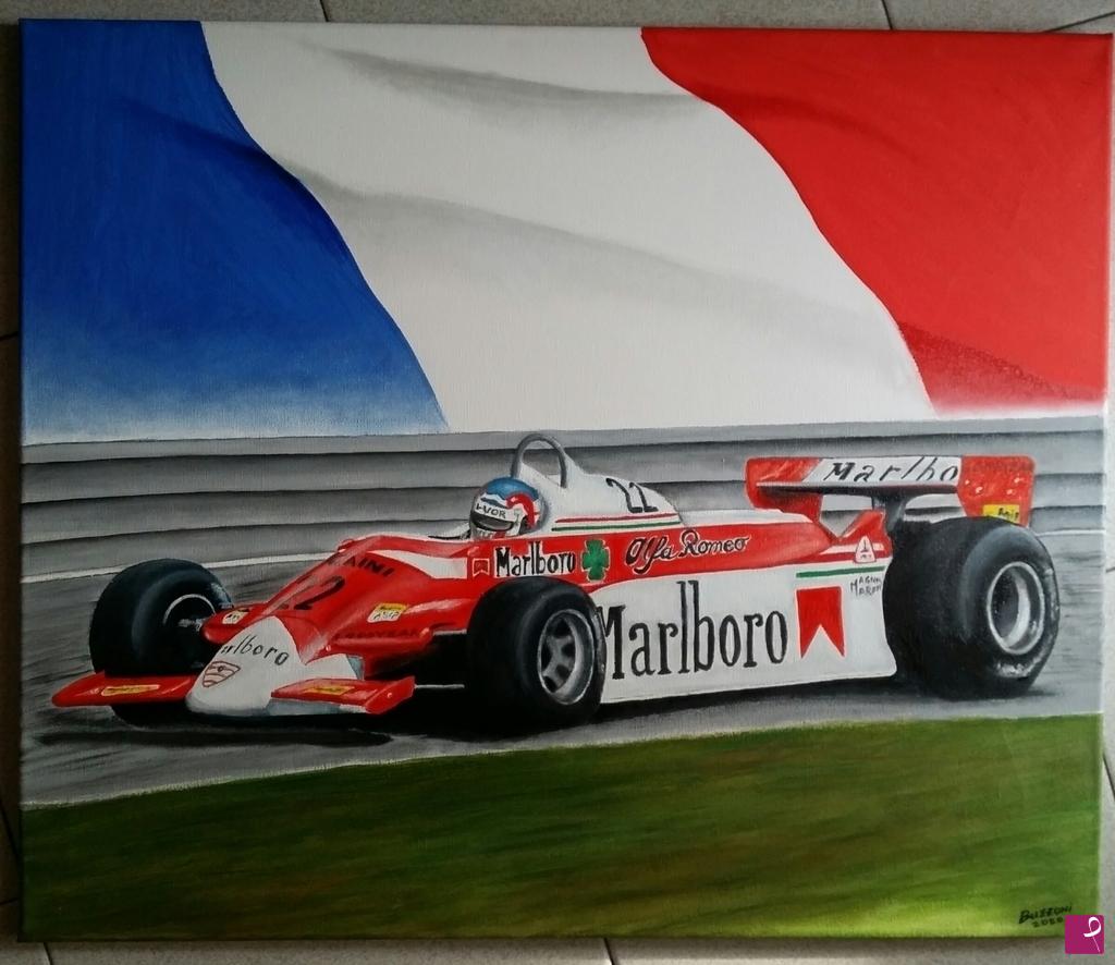quadri in vendita online - Alfa romeo 179 Patrick Depailler 