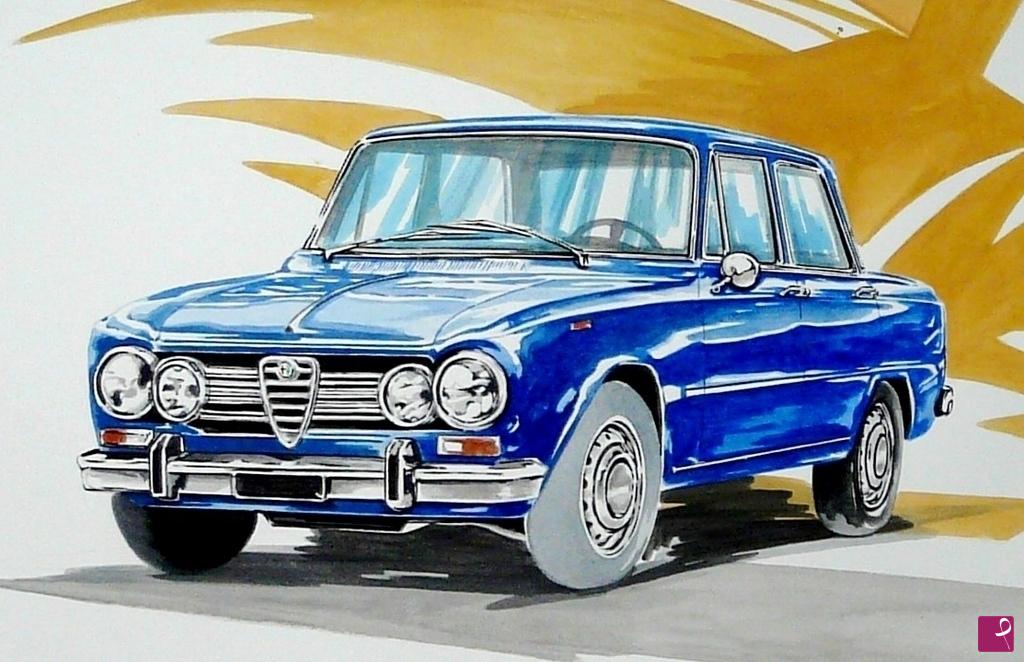 quadri in vendita online - ALFA ROMEO GIULIA  BERLINA 1970