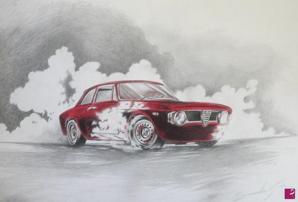 quadri in vendita online - ALFA ROMEO GIULIA GTA 