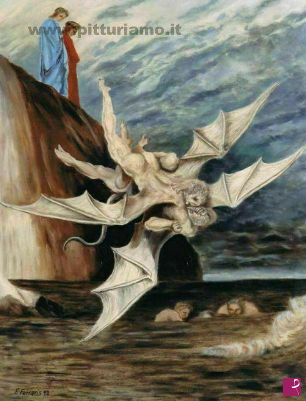 quadri in vendita online - Alichino e Calcabrina