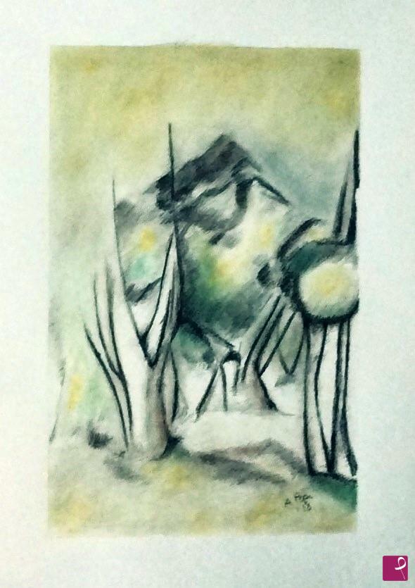 quadri in vendita online - Alla maniera di Cezanne - Paesaggio