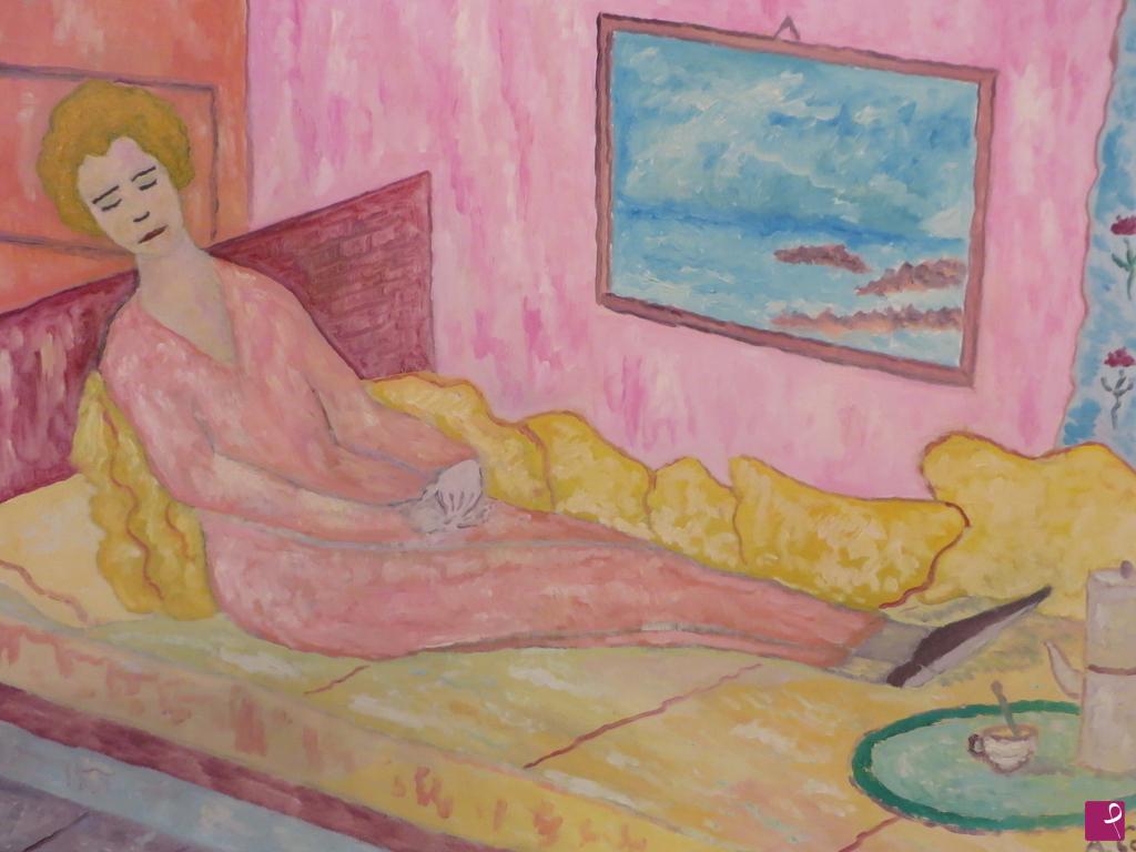 quadri in vendita online - "Alla maniera di Foujita "