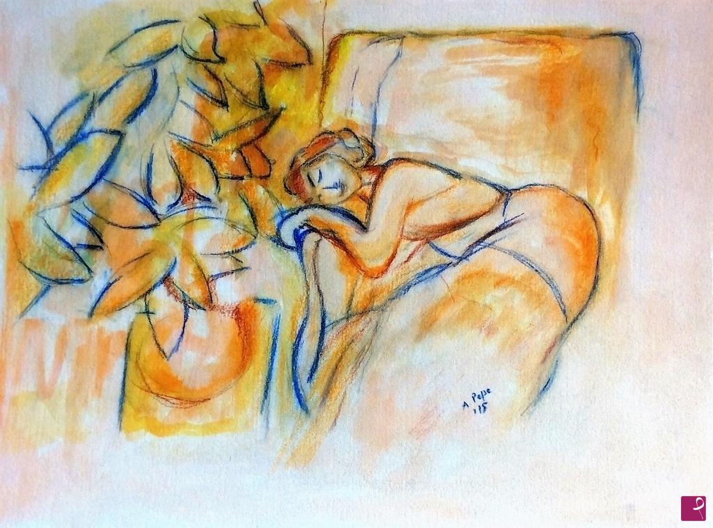 quadri in vendita online - Alla maniera di Matisse -  riposo