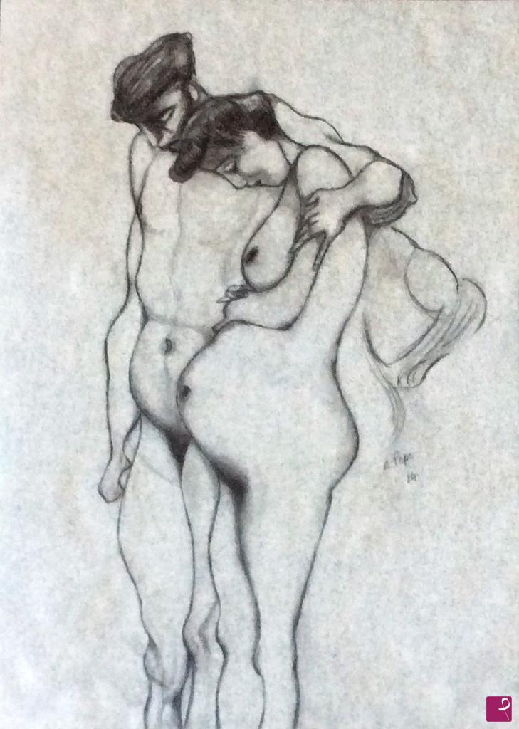 quadri in vendita online - Alla maniera i Klimt - La famiglia 