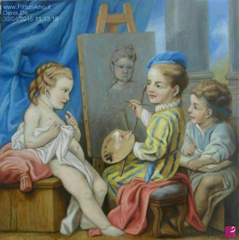 quadri in vendita online - Allegoria della pittura