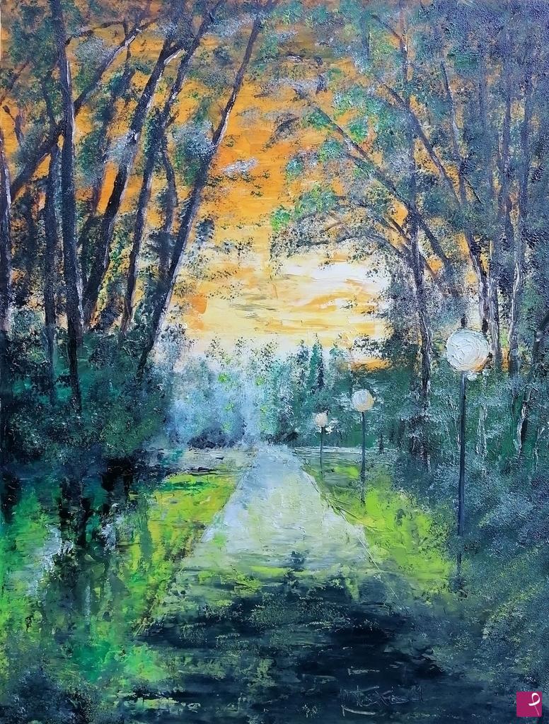 quadri in vendita online - All'uscita del bosco