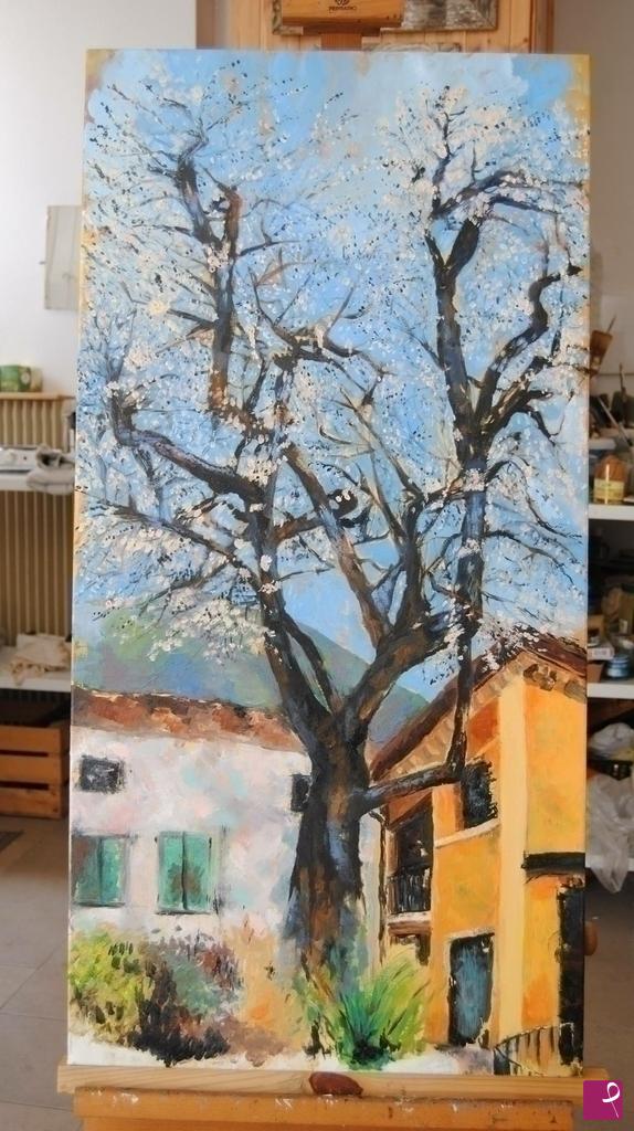 quadri in vendita online - Almond tree