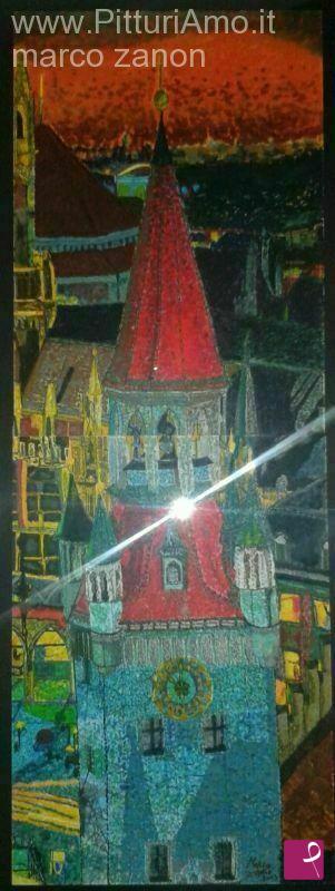 quadri in vendita online - Altes Rathaus. Dettaglio.
