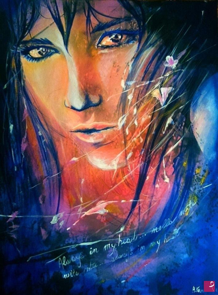 quadri in vendita online - Always in my head Acrilico su tela 70x100 cm