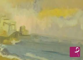 quadri in vendita online - Amalfi di sera