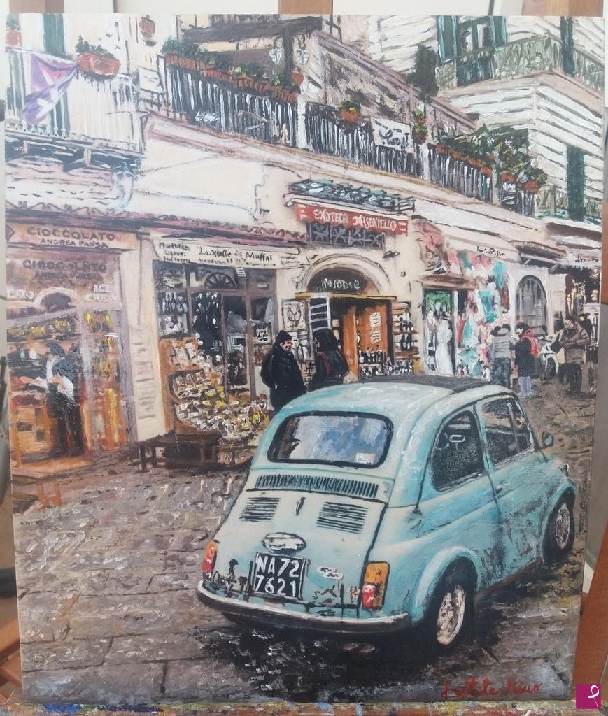 quadri in vendita online - Amalfi (vintage)