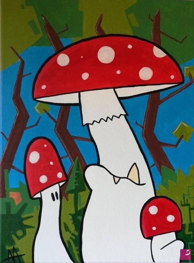 quadri in vendita online - Amanita muscaria