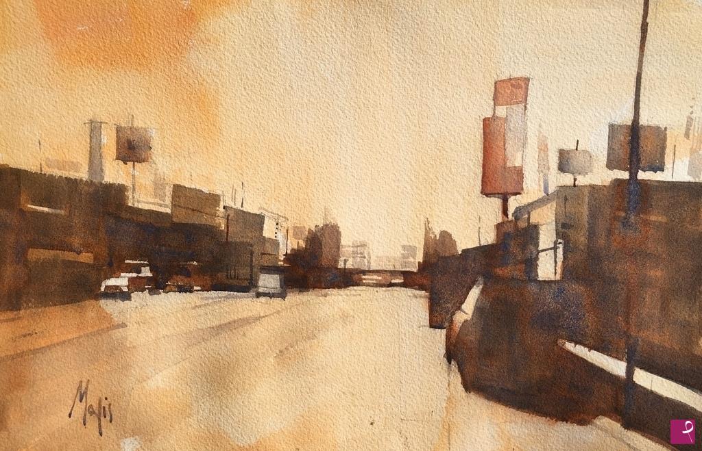 quadri in vendita online - American Landscape 3