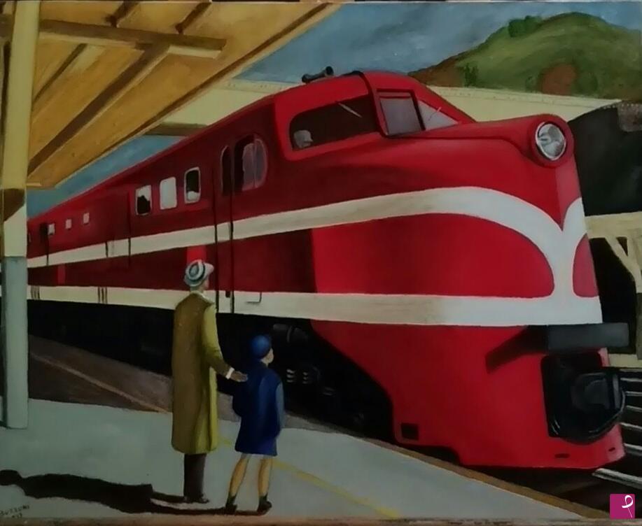 quadri in vendita online - American locomotive