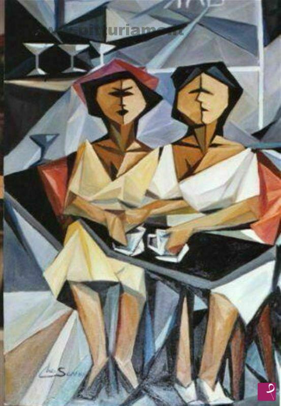 quadri in vendita online - Amiche, 1995