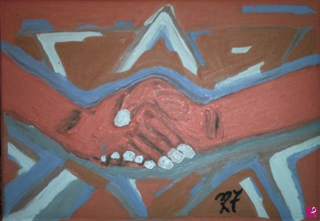 quadri in vendita online - Amicizia (35x50; olio su tela)