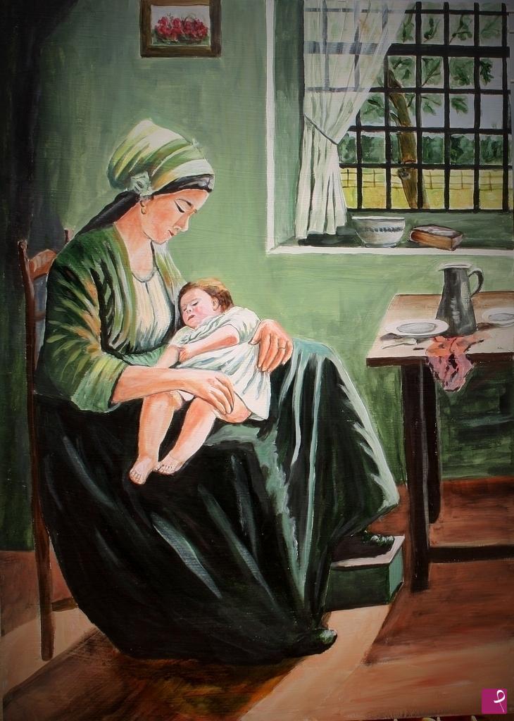 quadri in vendita online - amore di mamma