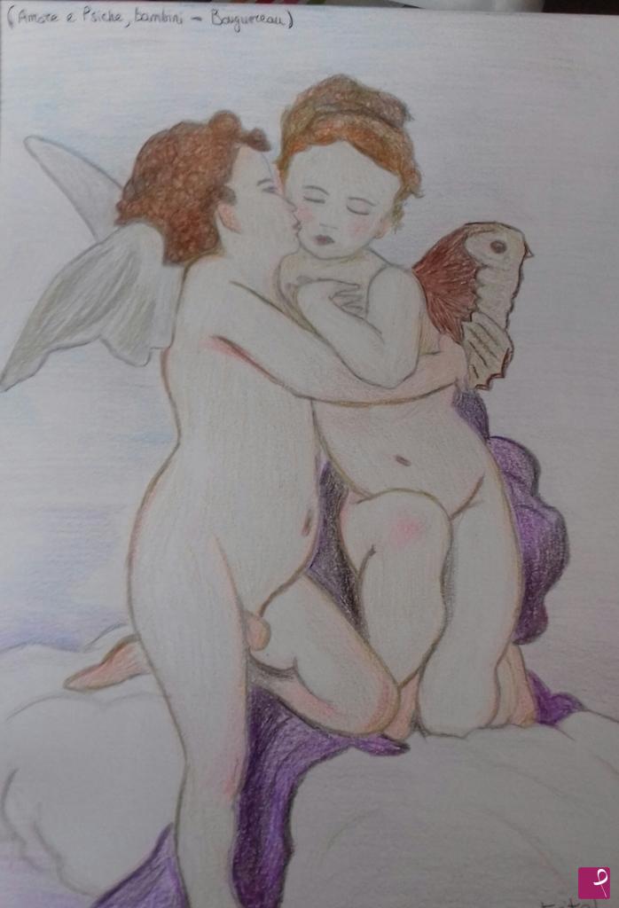 quadri in vendita online - Amore e Psiche,bambini 
