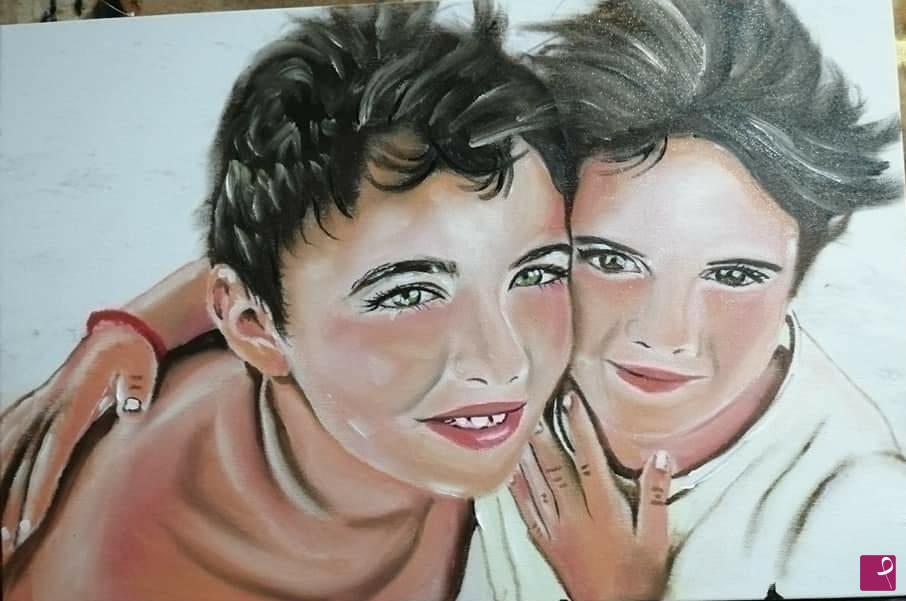 quadri in vendita online - Amore fraterno 