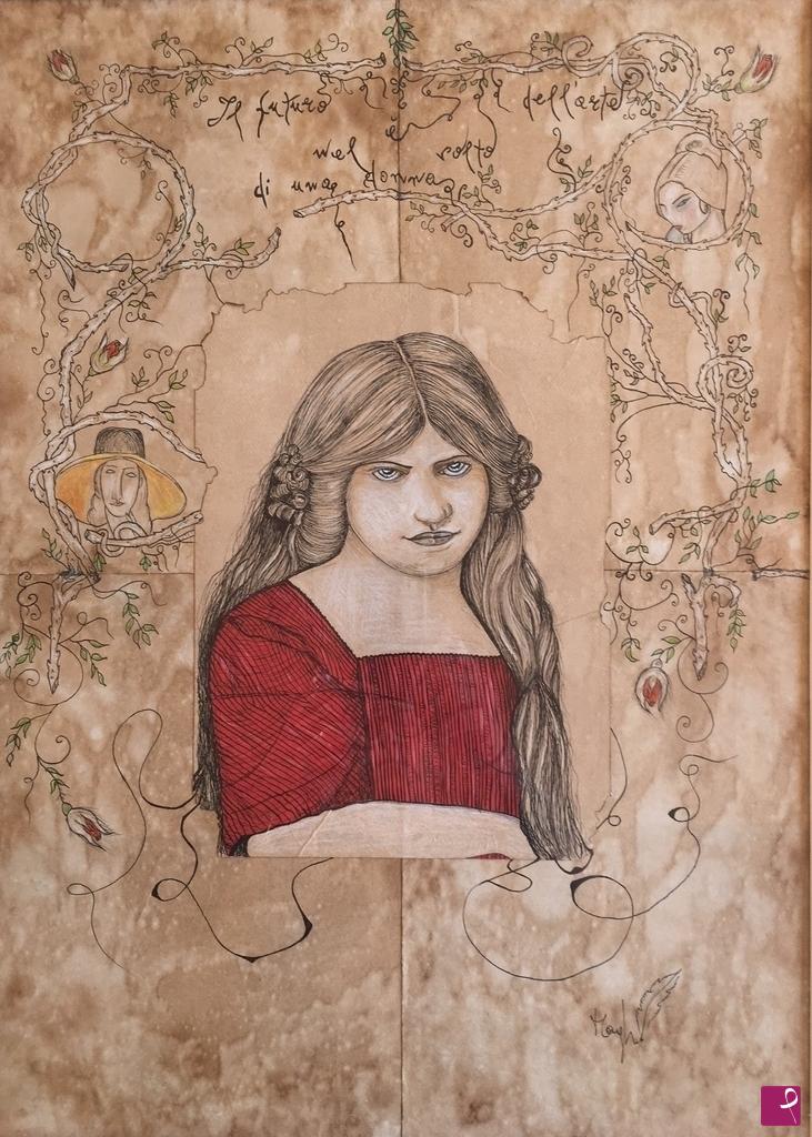 quadri in vendita online - Amore Spinoso (Jeanne Hébuterne)