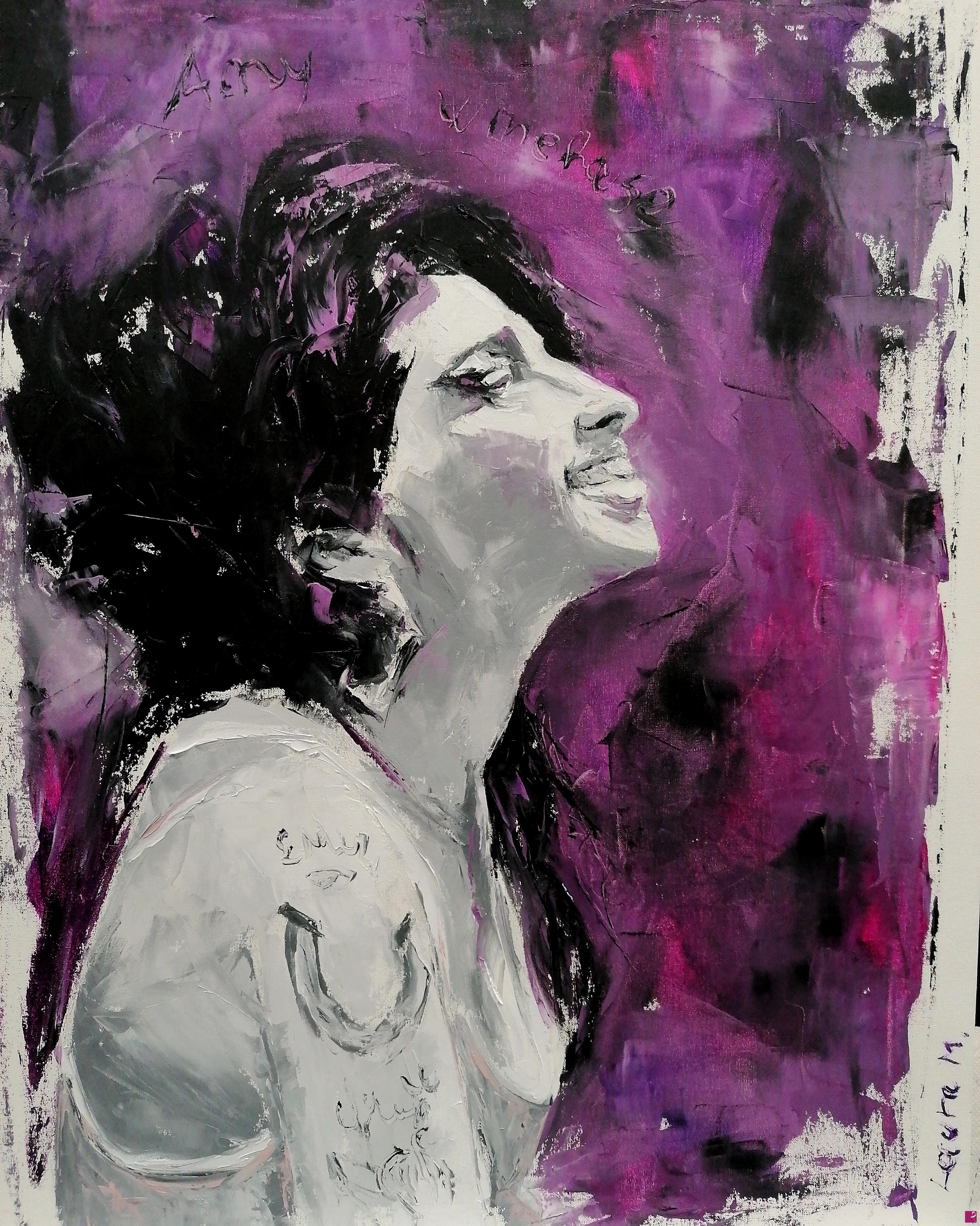 quadri in vendita online - Amy Winehouse back to black