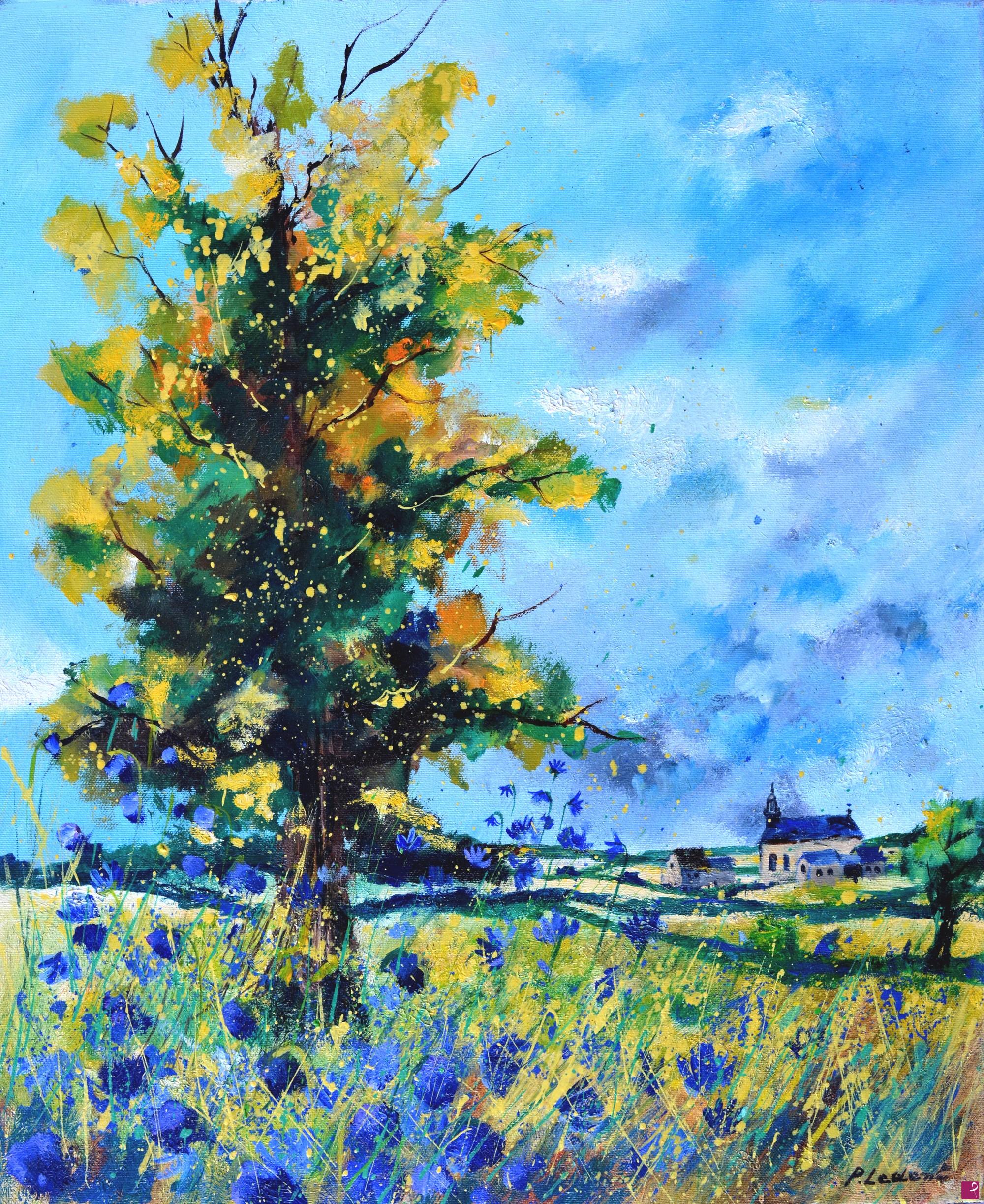 quadri in vendita online - An oak in summer